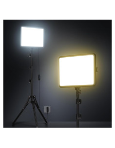 Kit de Iluminación LED Bi-Color 15W Arsoer con Trípodes 70"