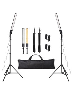 Kit de Iluminación LED GSKAIWEN 3200K-5500K para Fotografía