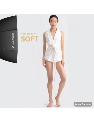 Kit de Iluminación Continua Softbox LimoStudio 2 Pack 27"