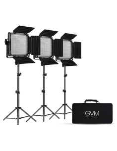Kit de Iluminación LED GVM 3 Piezas Bi-Color 2300K-6800K