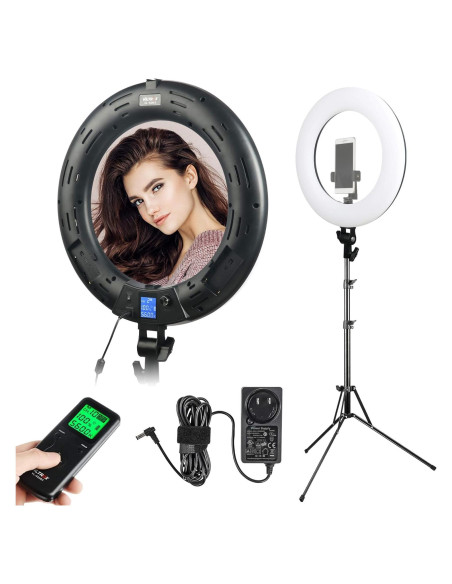 Luz de Anillo VILTROX VL-600T 45W 18" LED para Fotografía