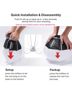 Softbox ULANZI Mini Lantern 30cm Luz Suave Montaje Bowens 2