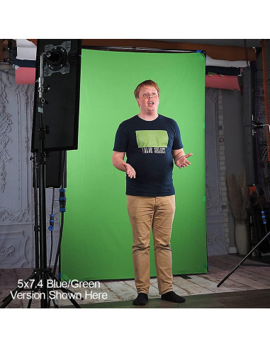 Kit de Fondo Portátil Completo Fotodiox 1.5x2.1m Difusor