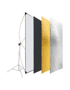 Panel Reflector de Luz Glow 89x178 cm con Soporte y Bolsa
