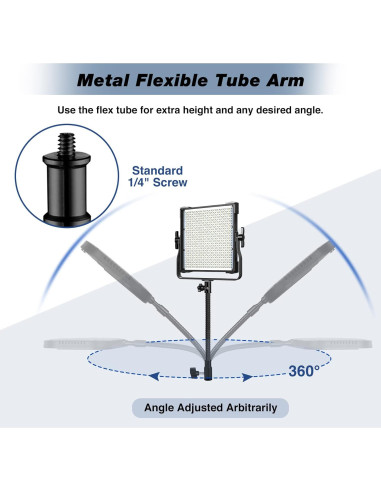 Brazo de Soporte Triangular Ajustable iFongsh 130cm para Luz
