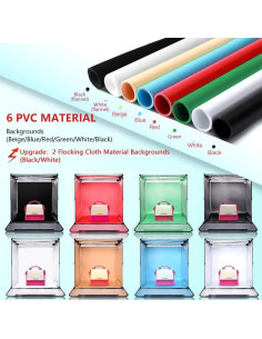 Caja de Fotos FOSITAN F60II 60x60cm Estudio Fotográfico LED 2