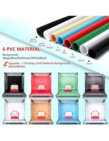 Caja de Fotos FOSITAN F60II 60x60cm Estudio Fotográfico LED