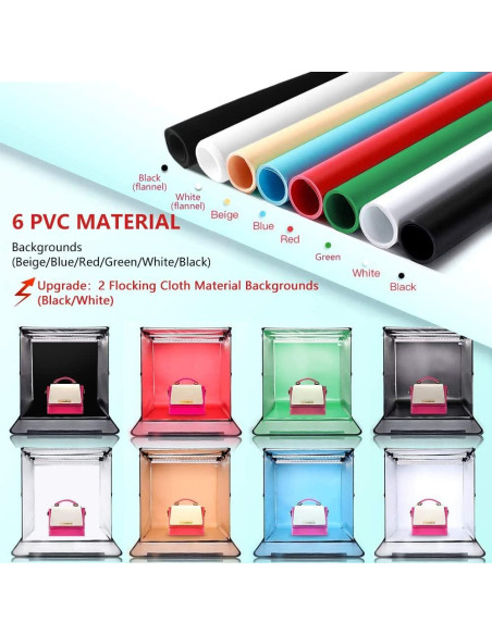 Caja de Fotos FOSITAN F60II 60x60cm Estudio Fotográfico LED