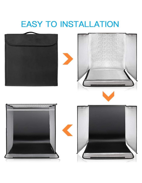 Caja de Fotos FOSITAN F60II 60x60cm Estudio Fotográfico LED