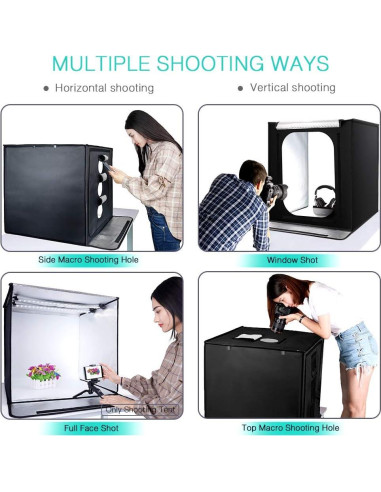 Caja de Fotos FOSITAN F60II 60x60cm Estudio Fotográfico LED