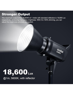 Luz de Video LED Godox SL60IID 70W CRI96+ 5600K Montura Bowens 2
