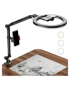 Anillo de Luz LED 10" LUOLED con Soporte para Teléfono