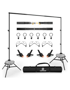 Soporte de Fondo Retráctil Lightdow 3x2.7m con Accesorios