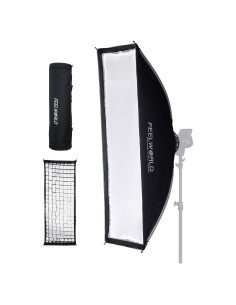 Softbox Rectangular FEELWORLD FSR120 30x120cm para luces Bowens