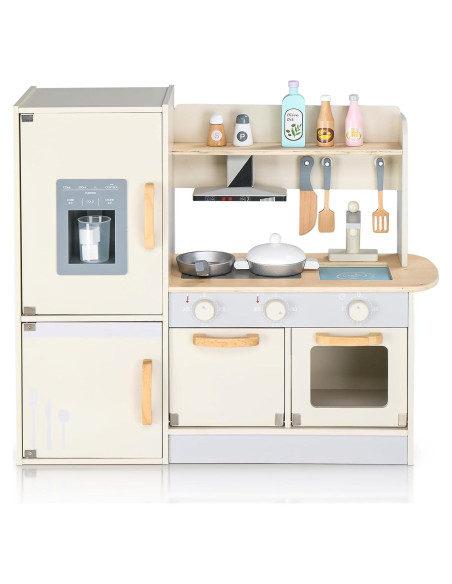 Juego de Cocina de Madera Ktaxon para Niños 3+ con Accesorios