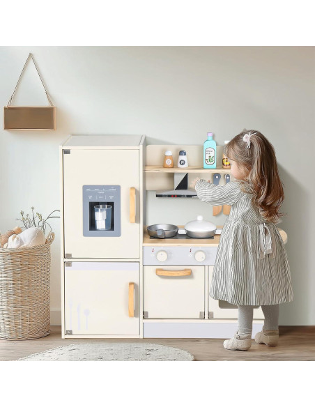 Juego de Cocina de Madera Ktaxon para Niños 3+ con Accesorios
