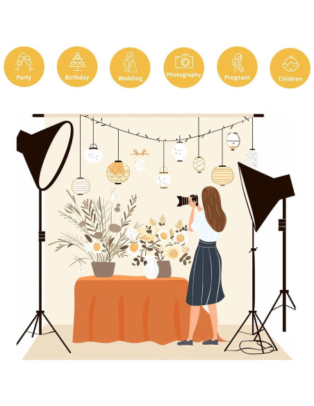 Fondo de Pared Interior Kate 2.5x2.5m Microfibra Clásico Fondo de Pared Interior Kate 2.5x2.5m Microfibra Clásico