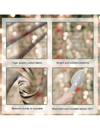 Fondo de Fotografía Bokeh Navidad Avezano 180x250 cm