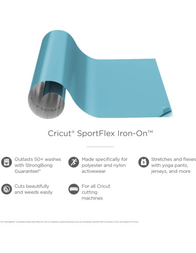 Cricut SportFlex Plancha Cielo Azul 30.48x60.96 cm HTV