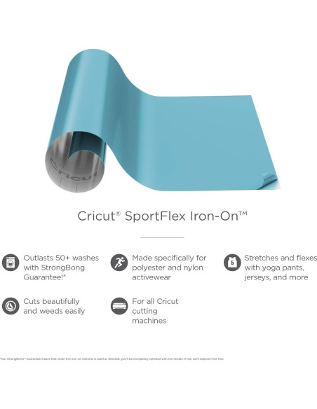 Cricut SportFlex Plancha Cielo Azul 30.48x60.96 cm HTV