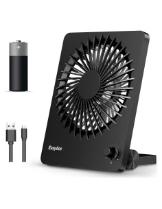 Ventilador de Escritorio Plegable EasyAcc 6" Recargable Silencioso