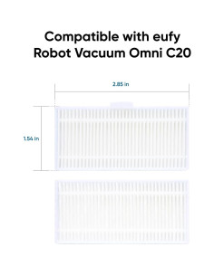 Filtro Lavable eufy T290B para Aspiradora Omni C20 - 2 Unidades 2