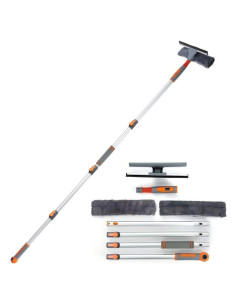 Limpiador de Ventanas Profesional LOMIDA 2 en 1 con Polo Extensible 157 cm