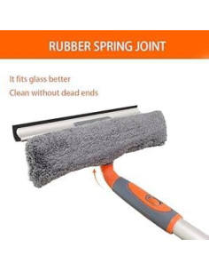 Limpiador de Ventanas Profesional LOMIDA 2 en 1 con Polo Extensible 157 cm 2