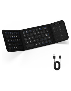 Teclado Bluetooth Plegable Nsyee con Panel Táctil y Numérico