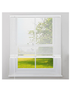 Persianas Mini Cordless Kokorona 91.44x162.56 cm PVC Blanco