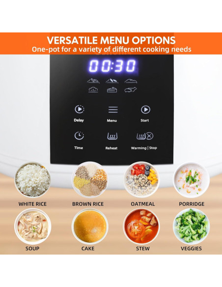 Olla Arrocera Eléctrica Oshenic 3L 6 Tazas Multifuncional