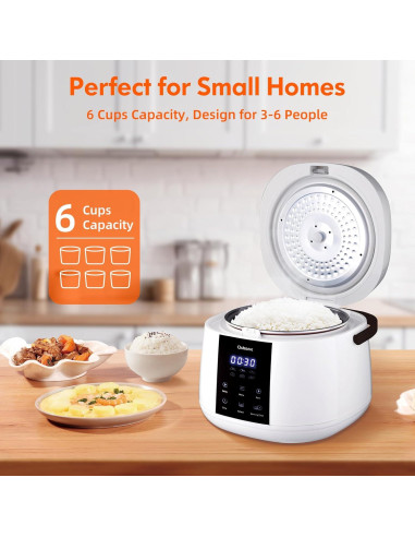 Olla Arrocera Eléctrica Oshenic 3L 6 Tazas Multifuncional