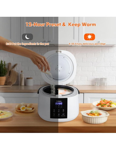 Olla Arrocera Eléctrica Oshenic 3L 6 Tazas Multifuncional