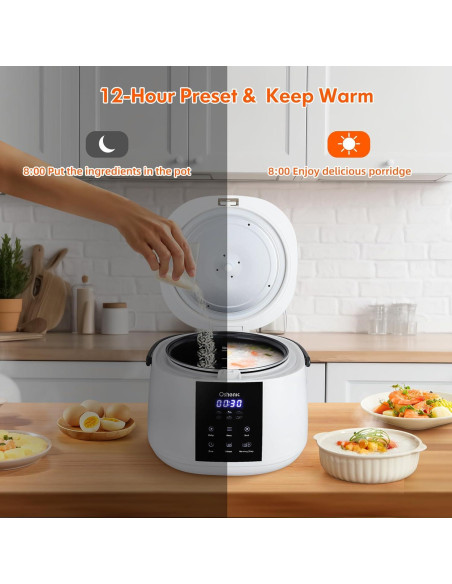 Olla Arrocera Eléctrica Oshenic 3L 6 Tazas Multifuncional