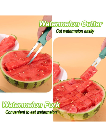 Cortador de Sandía 3 en 1 Palksky - Acero Inoxidable Cortador de Sandía 3 en 1 Palksky - Acero Inoxidable