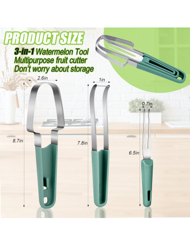 Cortador de Sandía 3 en 1 Palksky - Acero Inoxidable