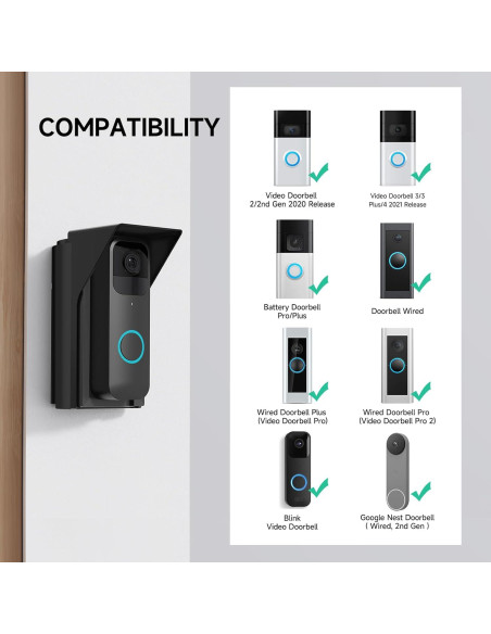 Soporte Ajustable para Timbre Ayotu - Compatible con Blink y Nest