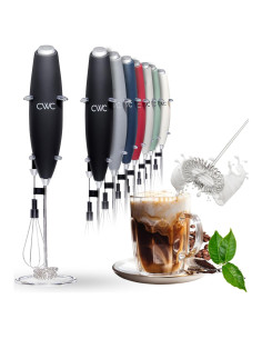 Batidor de Huevos y Espumador de Leche Cook With Color Negro