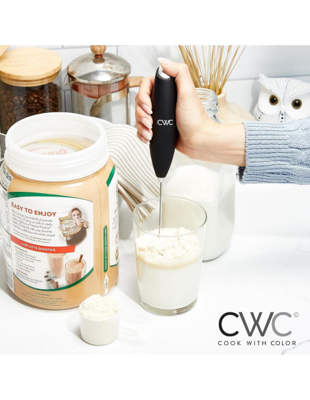 Batidor de Huevos y Espumador de Leche Cook With Color Negro