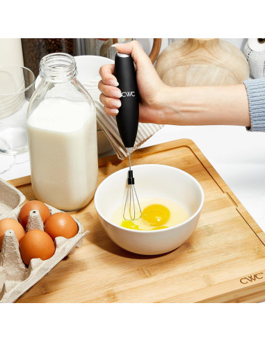 Batidor de Huevos y Espumador de Leche Cook With Color Negro