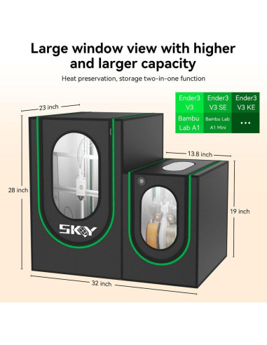 Cubierta Protectora para Impresora 3D Skouphy A1 y Ender 3