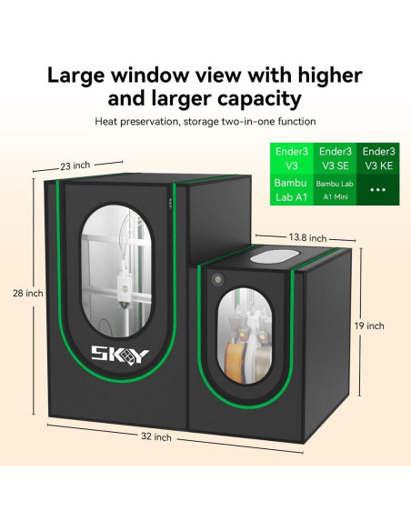 Cubierta Protectora para Impresora 3D Skouphy A1 y Ender 3