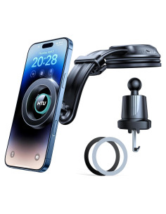 Soporte de Coche Magnético HTU 2025 Azul 5 en 1 para iPhone