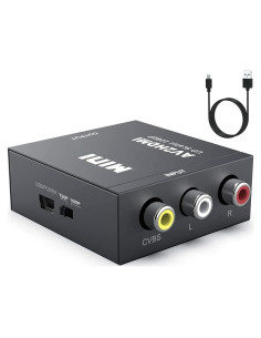 Convertidor RCA a HDMI UPGROW 1080P - Mini Adaptador AV a HDMI