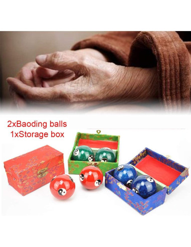 Bolas Baoding Xiaokeis 2 Pcs Verde Tai Ji - Ejercicio y Meditación