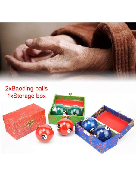 Bolas Baoding Xiaokeis 2 Pcs Verde Tai Ji - Ejercicio y Meditación