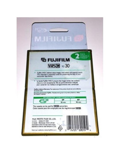 Paquete de 2 Videocintas VHS-C Fujifilm TC-30 Premium 30/90 min 2