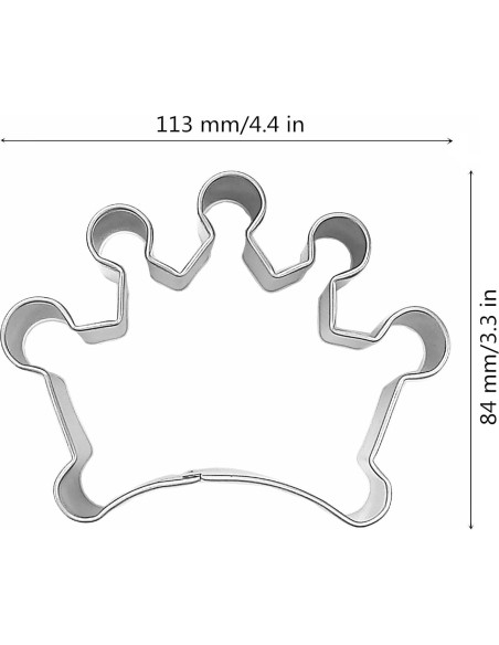 Cortador de Galletas Corona Grande Comais Acero Inoxidable