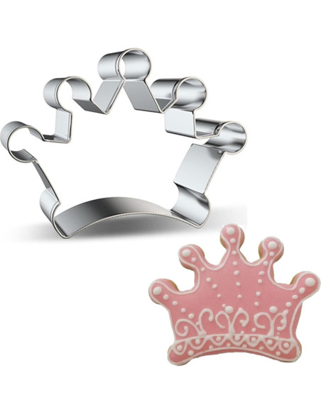 Cortador de Galletas Corona Grande Comais Acero Inoxidable