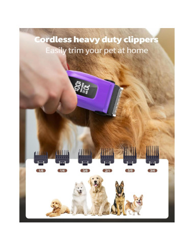 Kit de Aseo para Perros PAPMINI 3 en 1 Recargable Bajo Ruido